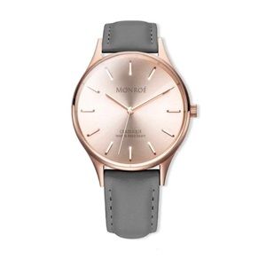 Monroé Rose Watch with Charcoal Band